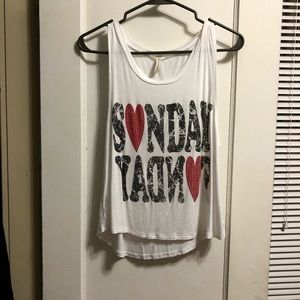Sunday funday tank top